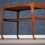 Bar Cart in Rosewood by Edmund Brouer, Denmark, 1970s