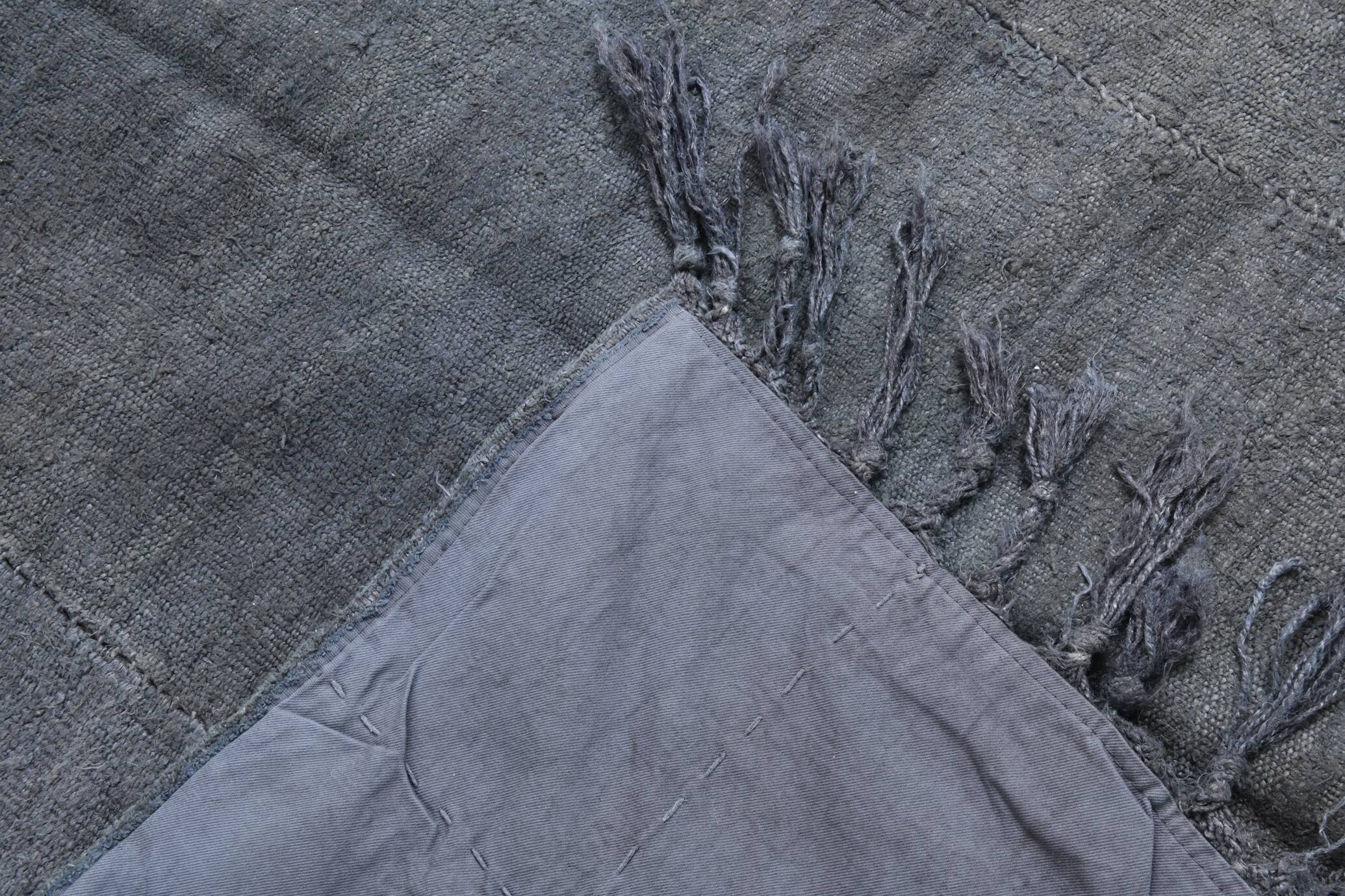 5x7 Shades Of Gray Vintage Kilim Rug, 156x231Cm