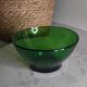 Vintage green glass bowl