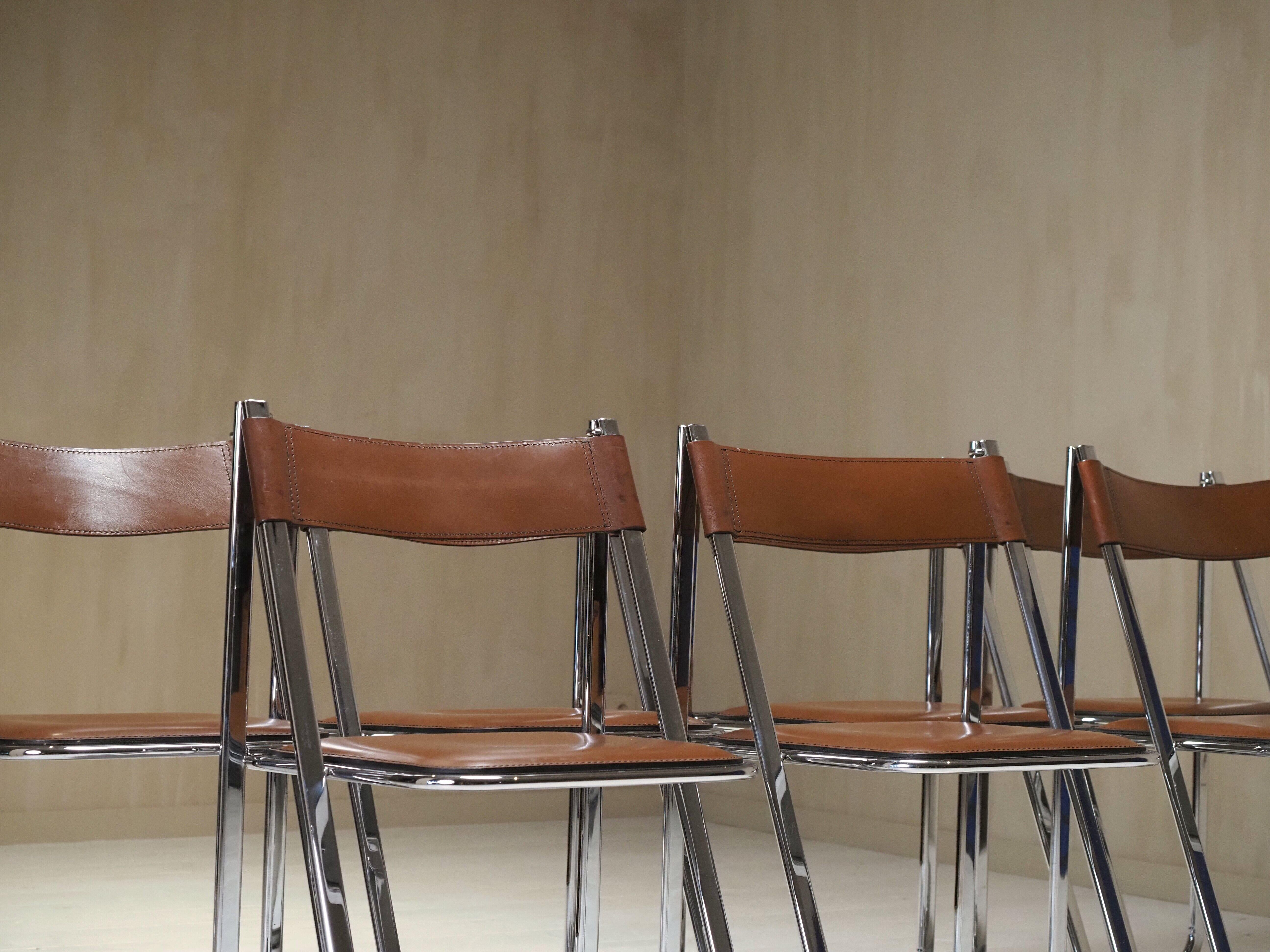 Chaises pliantes Tamara par Arrben ensemble de 7