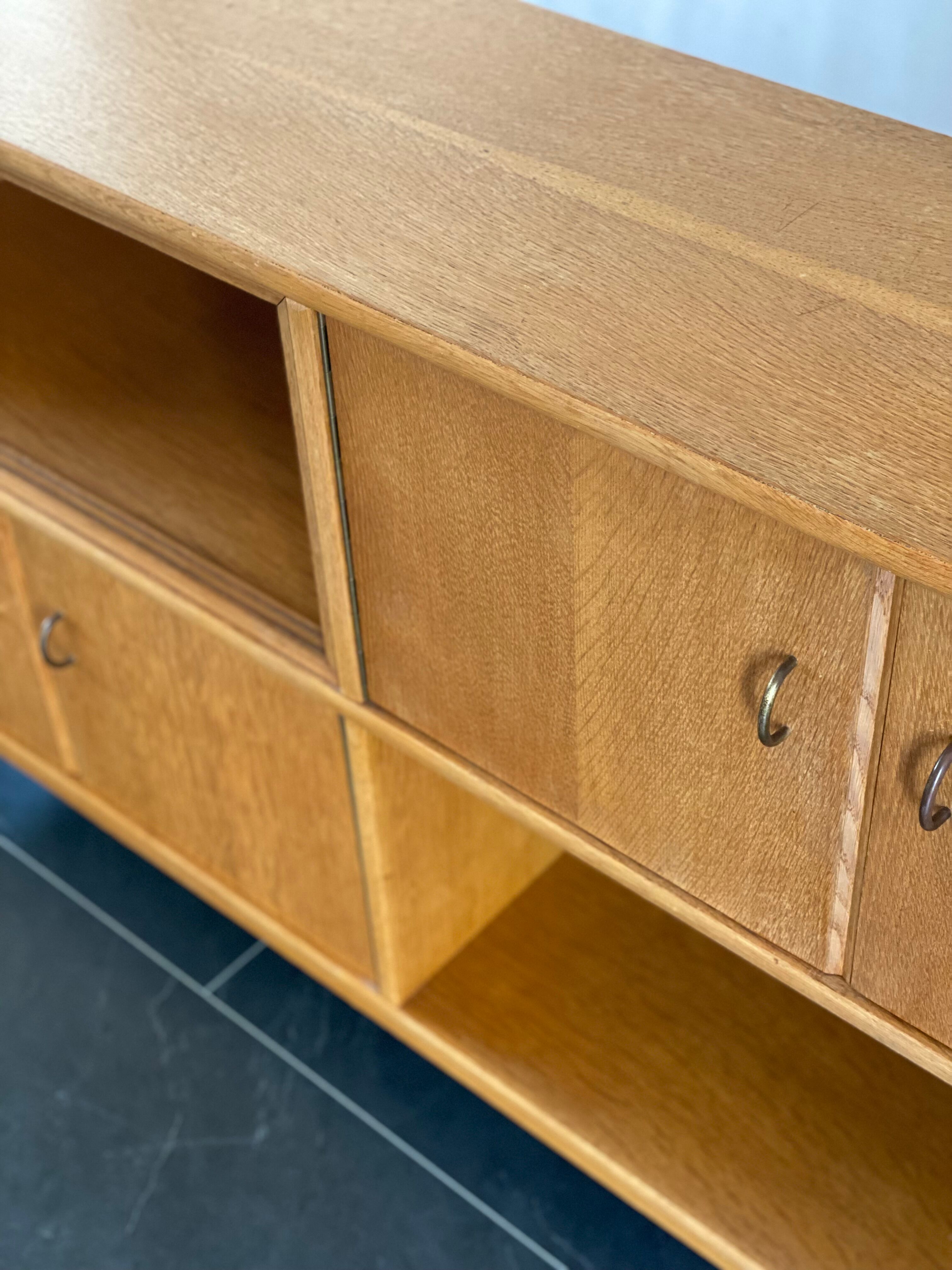Vintage German Pine Wood Side Board
