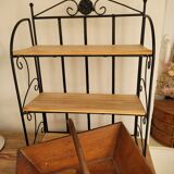 Wrought iron shelf