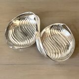 Art Nouveau double servant bowl Christofle Gallia silver metal