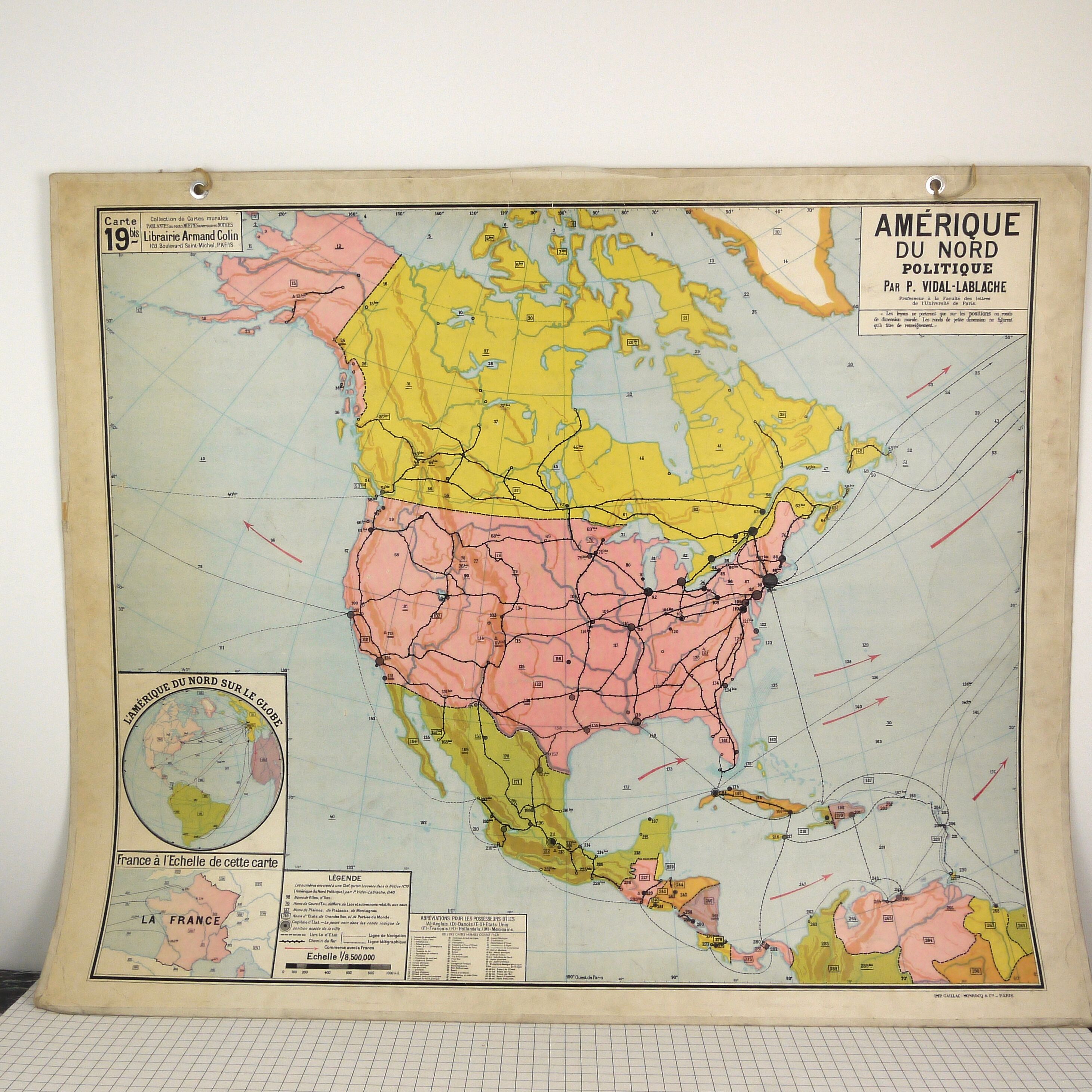 Vidal-Lablache - North America map