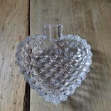 Vide poche cendrier verre moulé forme pique ancien vintage