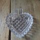 Empty pocket Ashtray Glass Molded shape Pique Old Vintage