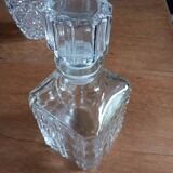 1 whiskey decanter + 1 vintage ice bucket