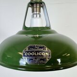 Industrial Green Enamel Factory Pendant Lamp from Coolicon, 1950s