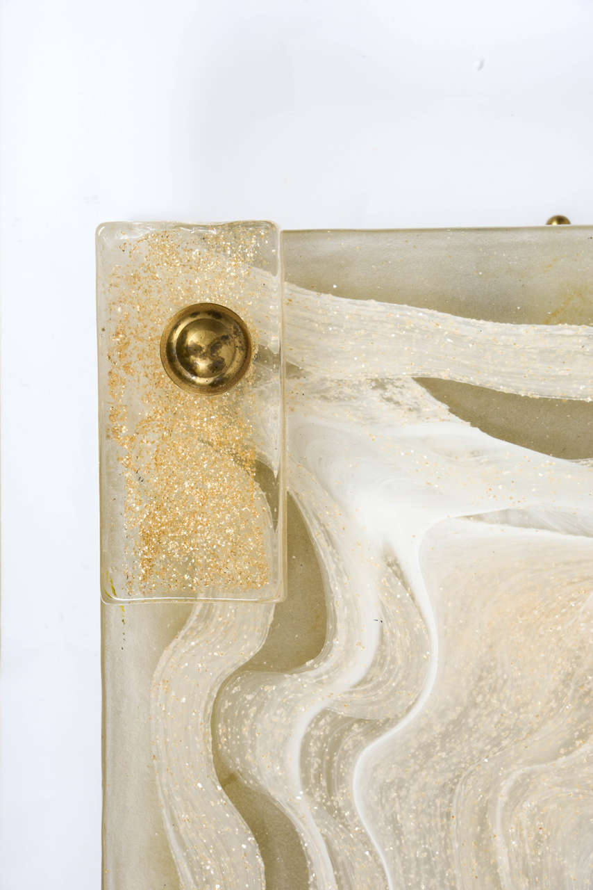 Pair of walll light  in Murano glass