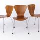 Set of 6 Vintage Stacking Chairs, 1960s, Teak - German Design