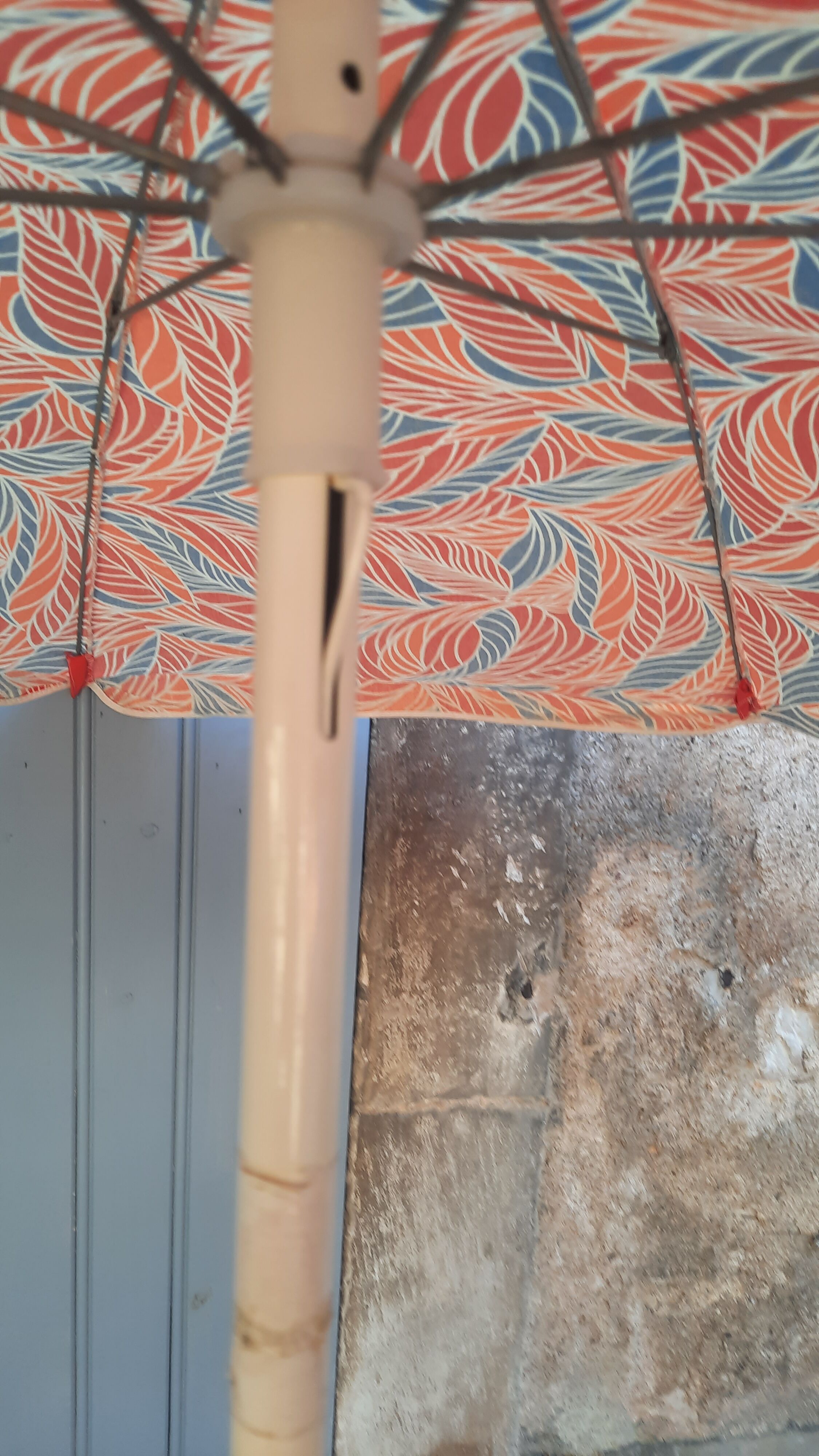 Vintage beach umbrella
