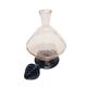 Carafe Art Déco de la verrerie Hortensja, Pologne, années 1930