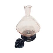 Art Deco carafe from Hortensja Glassworks, Poland, 1930s