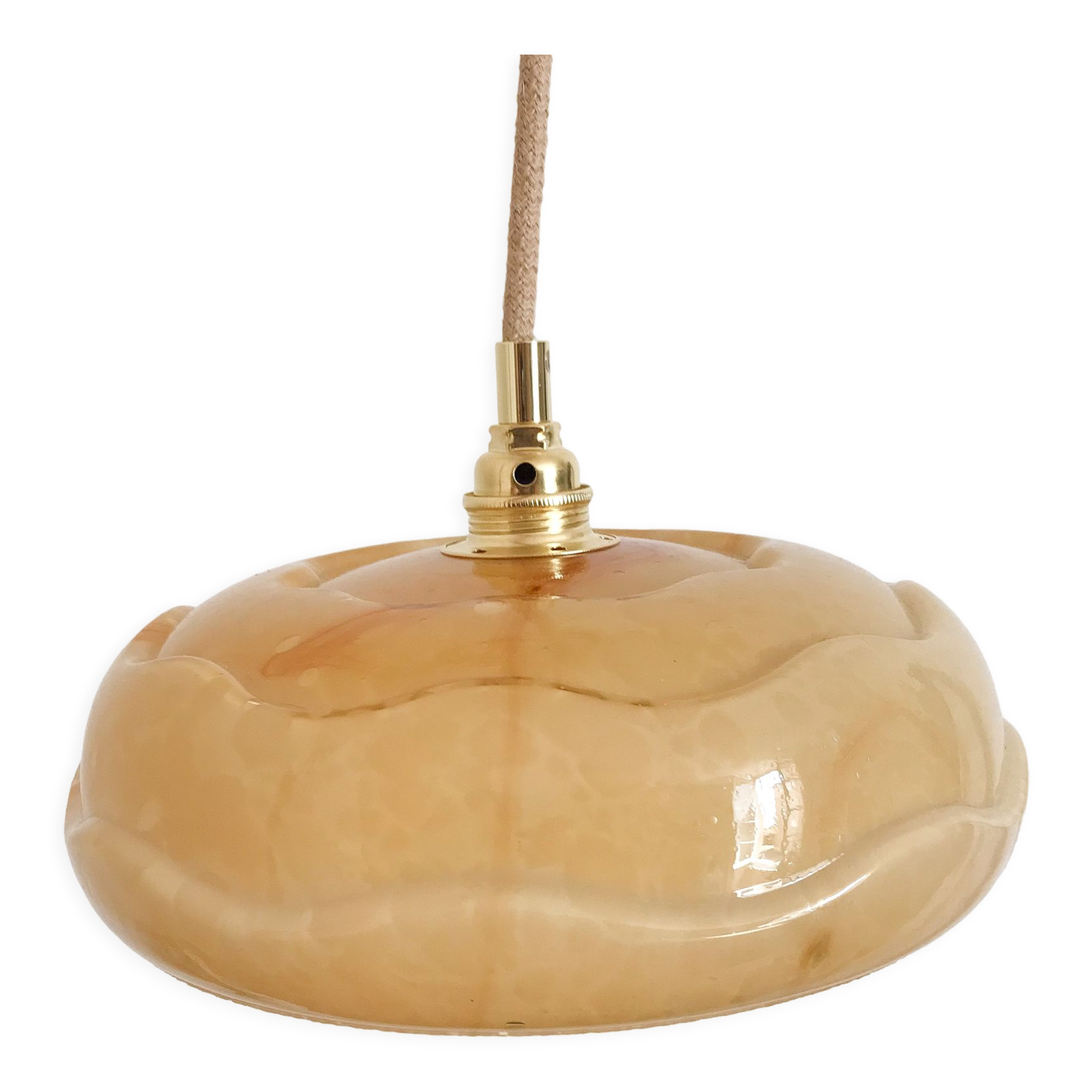 Suspension opaline marbrée