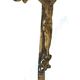 Old golden brass crucifix