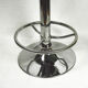 Bar stool black, eco-leather, Germany 90s