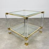 Coffee table Pierre Vandel plexiglas square