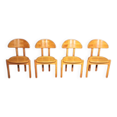 4 x chair, made in solid maple by Ansager Møbler, Denmark. Danish craftsmanship, marked with stamp.