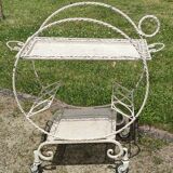 Old rolling serving table