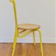 Vintage yellow school chairs from the 90s