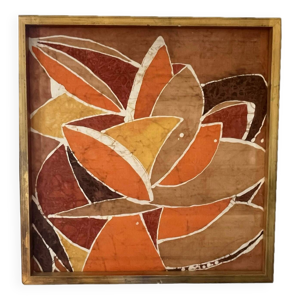 Tableau peinture sur - soie