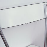 White and black formica chair 70s