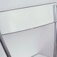 Chaise formica blanc et noir années 70