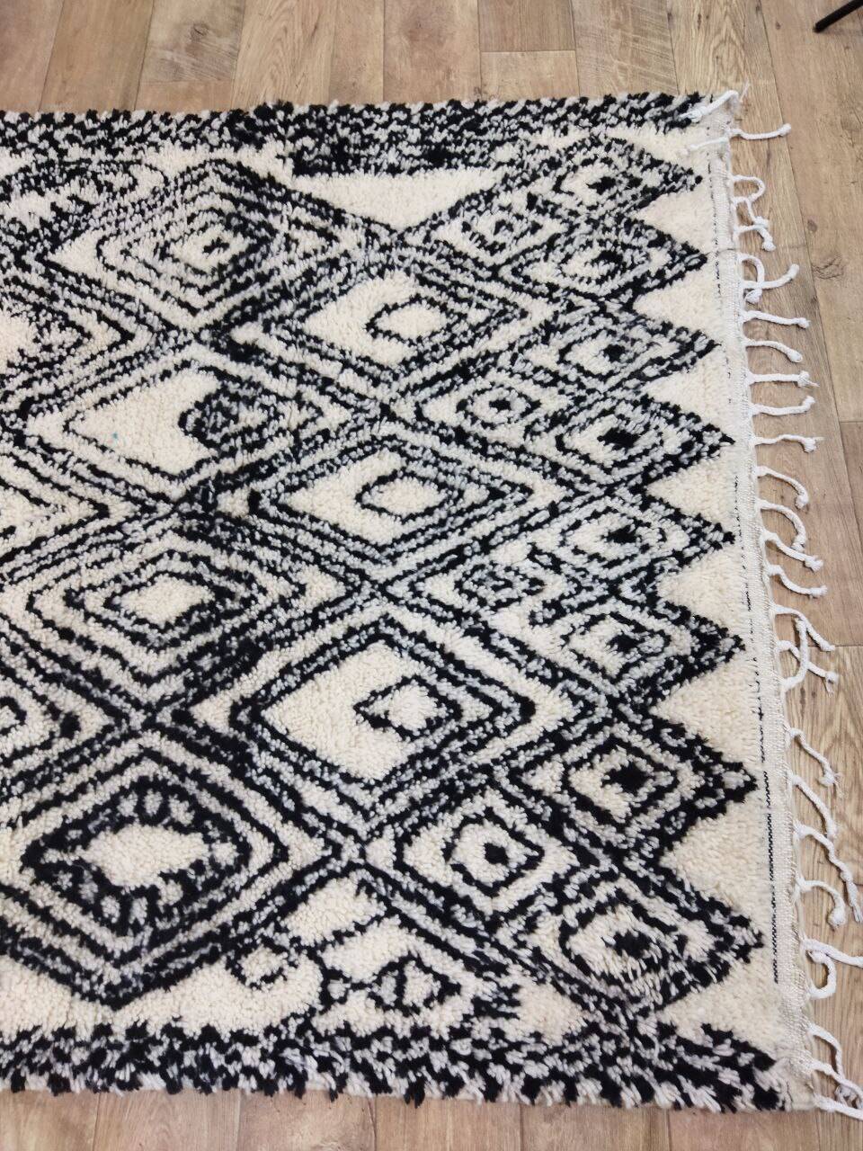 handmade abstract Berber rug 246 X 146 CM