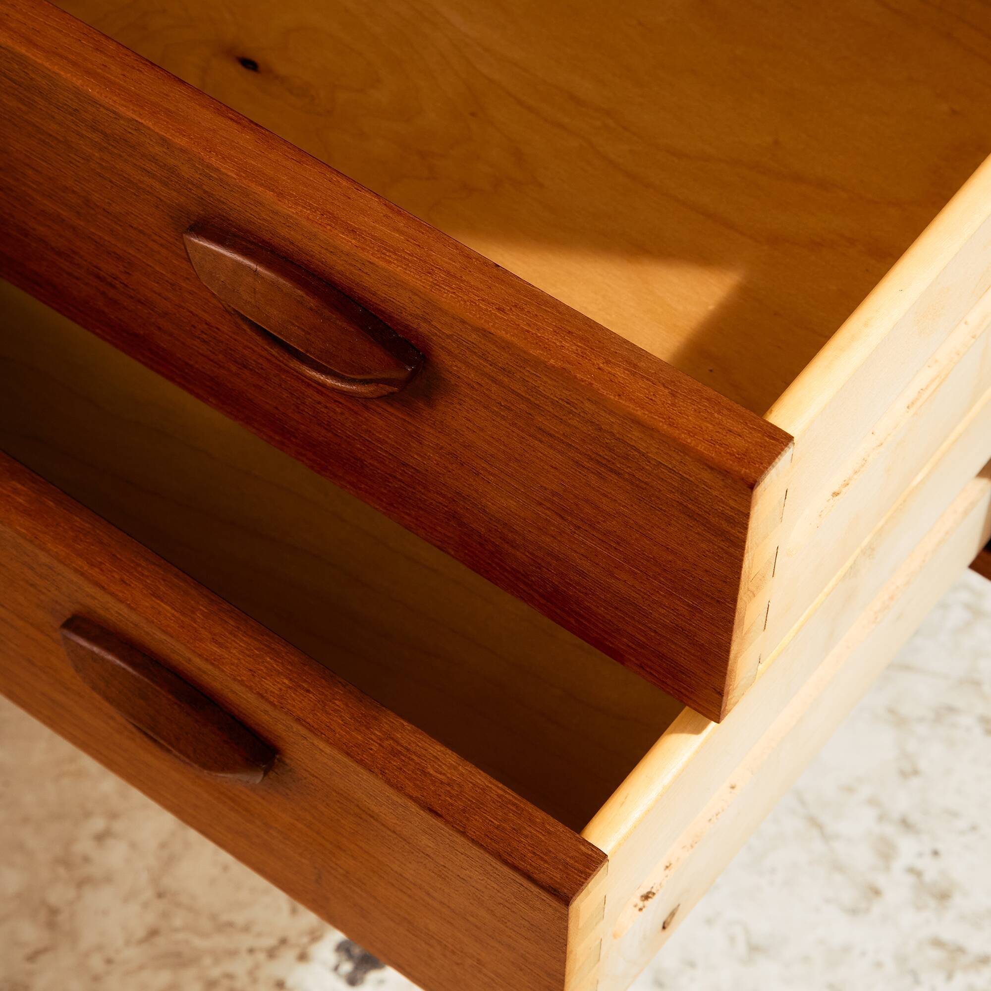 Four-drawer chest of drawers by Kai Kristiansen for Feldballes Møbler
