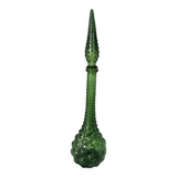 Vintage green glass Italian carafe