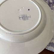 Set of 6 dessert plates Creil & Montereau Bouquets • Antique earthenware
