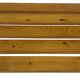 Vintage Scandinavian modern pinewood slatted bench from the 1960's