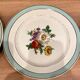 6 flat plates in half-porcelain Badonviller