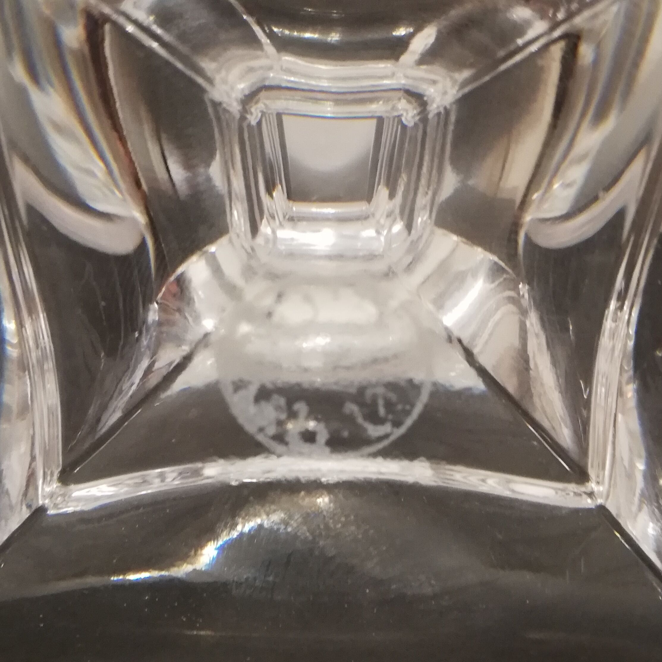 St. Louis crystal water glass duo 70s
