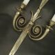 Paire de grandes appliques aux rubans style Louis XVI