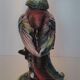 Large rooster sculpture in Capodimonte porcelain.