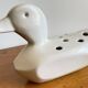 Vase pique-fleurs canard céramique annees 80