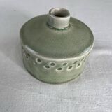 Celadon green artisanal vase
