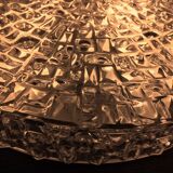 Glass ceiling lights diamond tips, double lighting, 32 cm