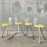 High chairs with plexiglass backrest Mirima, France