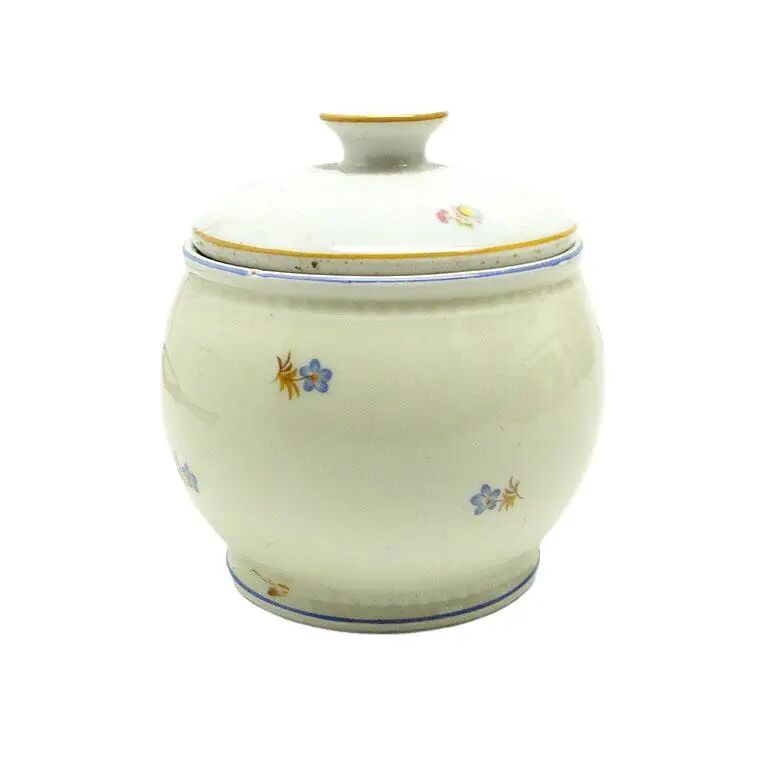 Art Deco sugar bowl, porcelain, Poland, 1920s