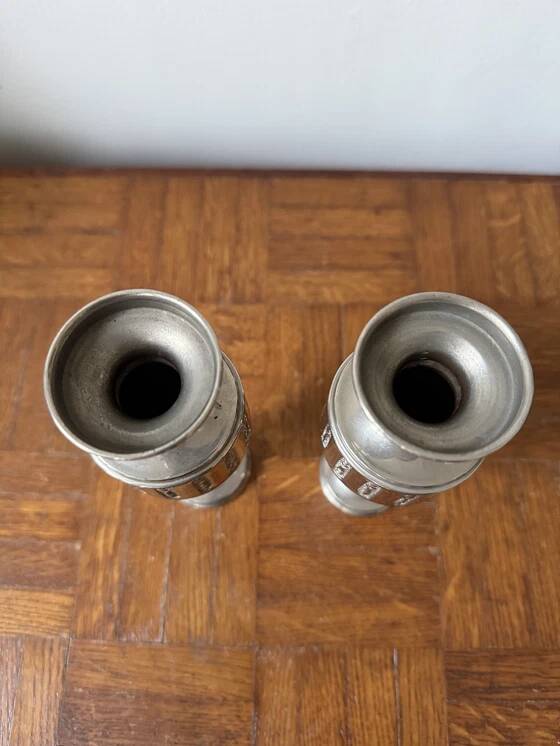 Pair of silver-plated vases/urns from the 1920s/30s.