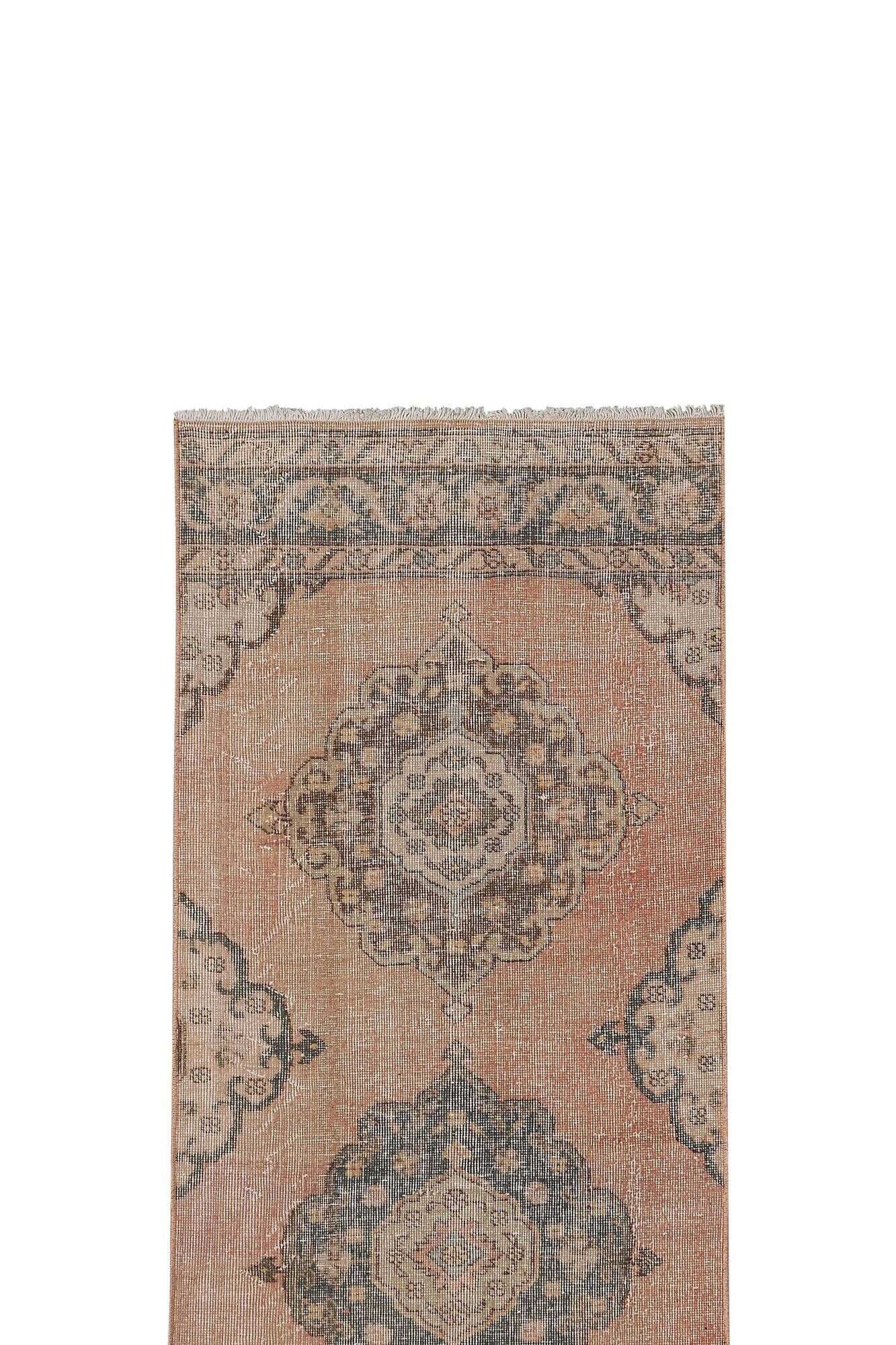 Vintage Turkish hallway rug 79x760 cm