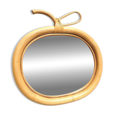 Miroir rotin forme pomme