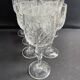 10 Bohemian cut crystal wine glasses