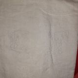 15 white damask towels with mongram