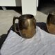 Mug en métal doré indien incrusté de pierres H11 D7