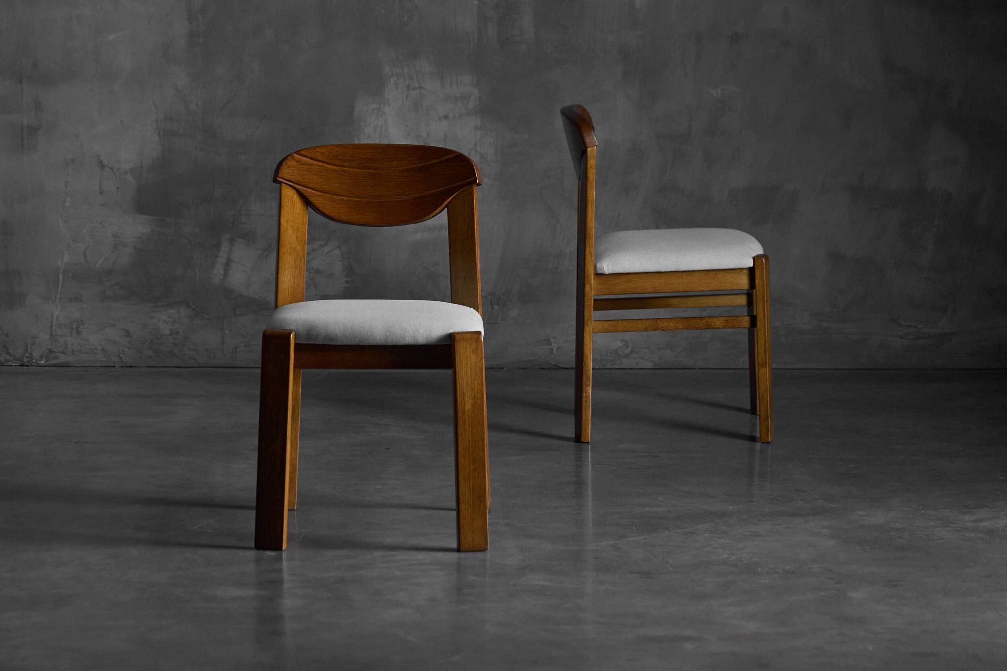 Chaise de salle à manger brutaliste, France, années 1960