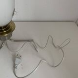 Vintage 1960 opaline tripod lamp mid century design - 34 cm