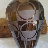 Vintage acid-etched vase